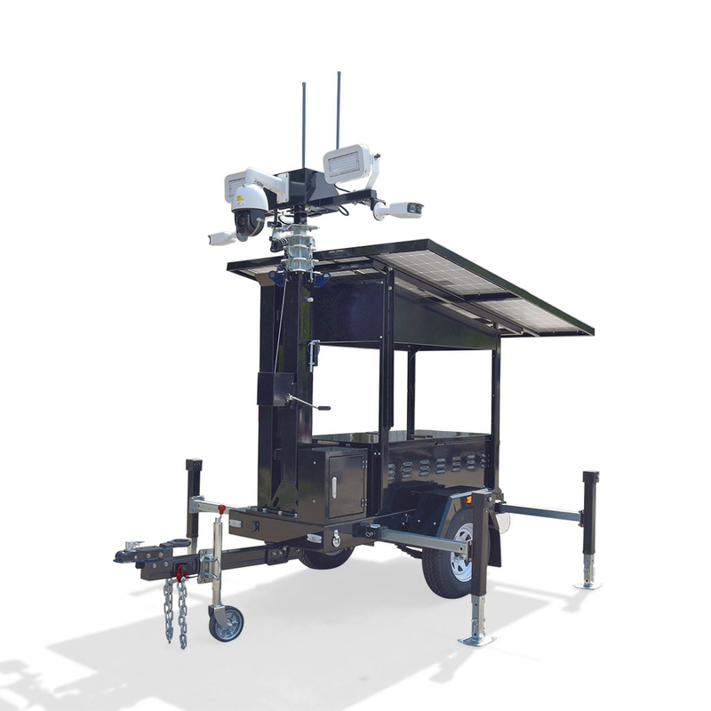 UST-600 Electric 360 Degree Rotation Control of LED Lights for Solar Surveillance Trailer Light Tower 