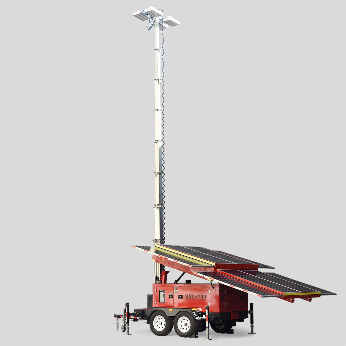 UST-2400 New Design Portable Mobile Solar Power Light Tower For Outdoor Night Lighting