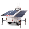 Mobile Solar security Camera Trailer Surveillance Trailer with Optional CCTV and PTZ Camera