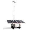 Portable Solar Energy System Solar Supports Surveillance Trailer Outdoor Use