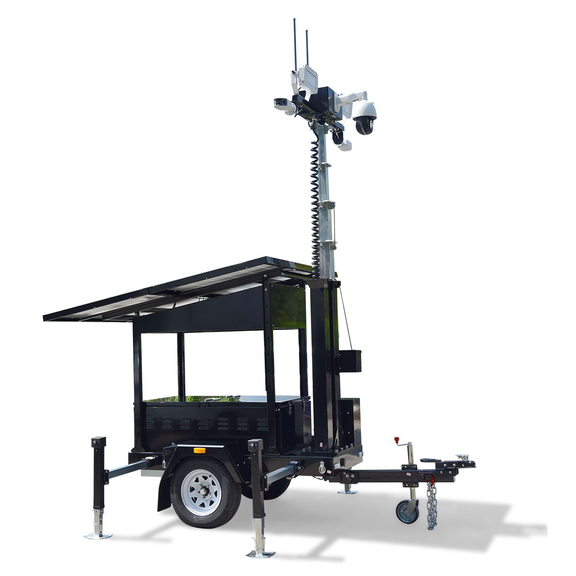 UST-600 Electric 360 Degree Rotation Control of LED Lights for Solar Surveillance Trailer Light Tower 