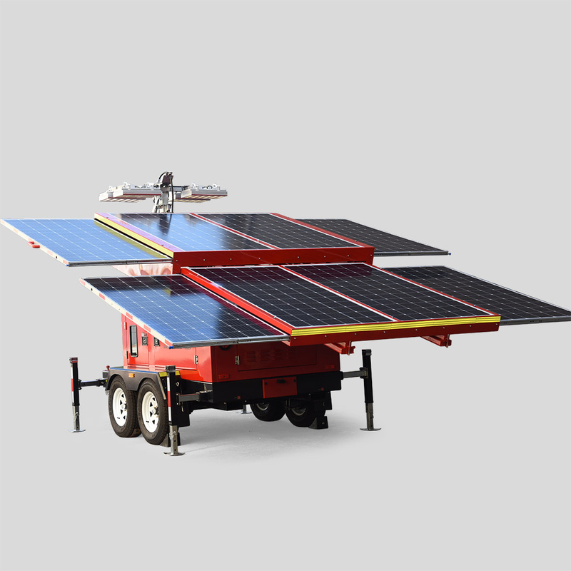 UST-2400 New Design Portable Mobile Solar Power Light Tower For Outdoor Night Lighting