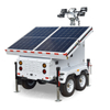 Portable Solar Energy System Solar Supports Surveillance Trailer Outdoor Use