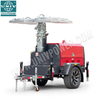 High Quality Portable Mobile Generator Powered Light Tower For Outdoor Night Lighting