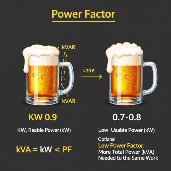How Power Factor Affects the Relationship Between kW and kVA