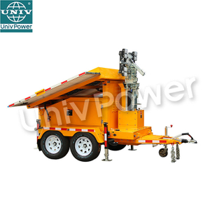 UST-1200 Long Lasting Flood Light Trailer Mobile Mounted Solar Power LED Light Towers