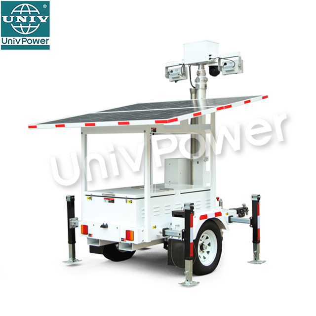 UST-600 Electric 360 Degree Rotation Control of LED Lights for Solar Surveillance Trailer Light Tower 